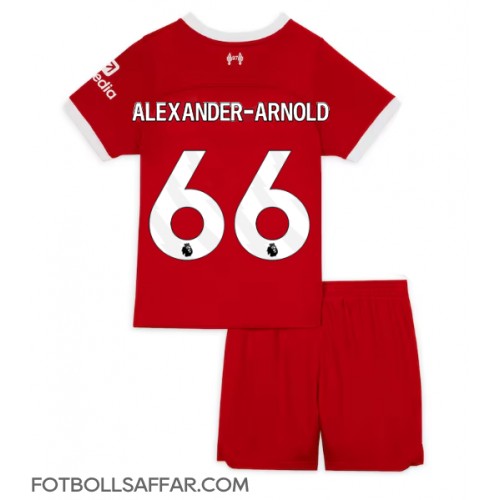 Liverpool Alexander-Arnold #66 Hemmadräkt Barn 2023-24 Kortärmad (+ Korta byxor)